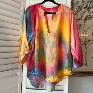 9 Seed Marrakesh Tie Dye Blouse - Size P/S